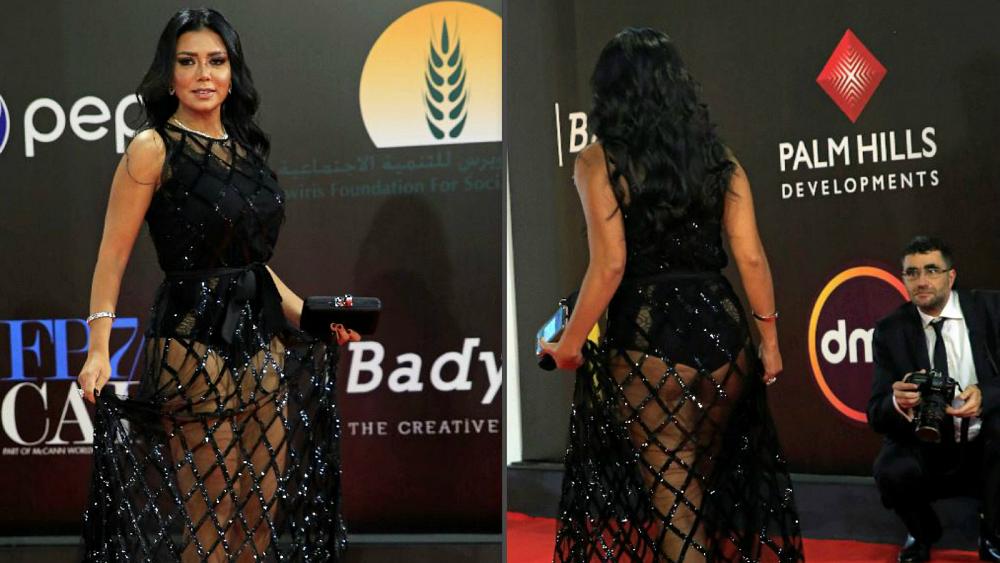 Egyptian actress, Rania Youssef, Cairo International Film Festival, Egyptian actress could be jailed for revealing legs, Egyptian actress could be jailed for exposing legs, Public obscenity, Red carpet, Egypt, Weird news, Offbeat news, Entertainment news, World news