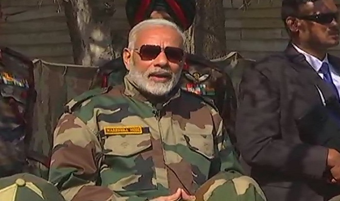 PM Modi celebrates Diwali with armed forces in Jaisalmer - Riding the Army  tank | The Economic Times